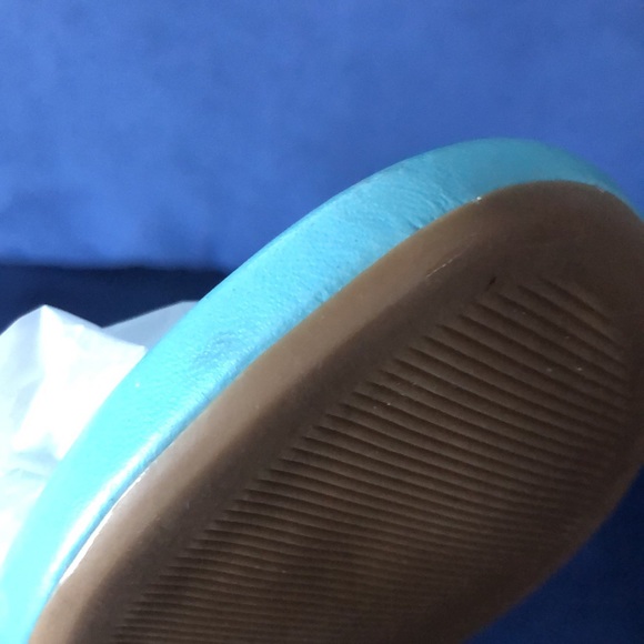 Metallic Blue Flip Flops with Rhinestone 8M - Picture 11 of 16